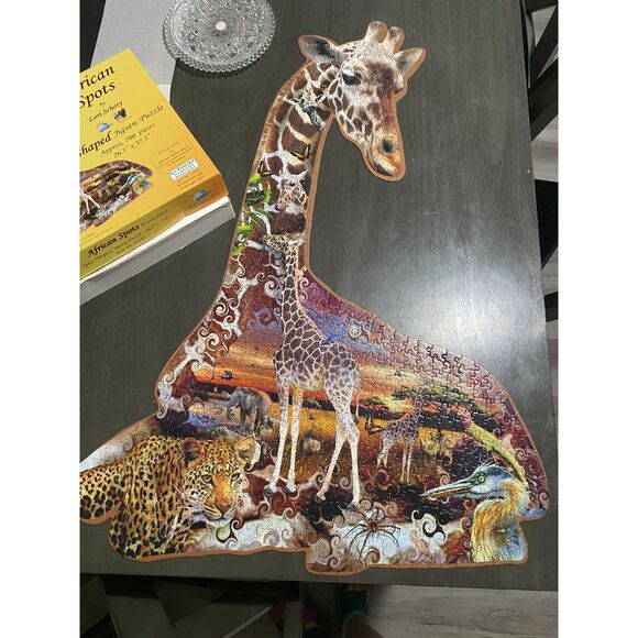 SUNSOUT African Spots 750 Pieces Shaped Jigsaw Puzzle - Picture 2 of 2